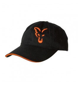 Fox - Black & Orange Baseball Cap - Baseball Sapka