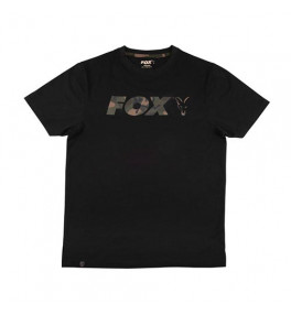 Fox - Fekete/Camo Mell Nyomattal Ellátott Póló